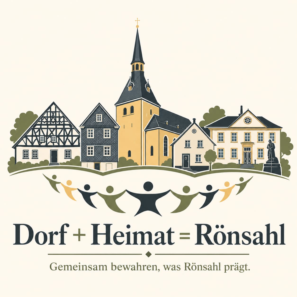 Dorf + Heimat = Rönsahl Logo